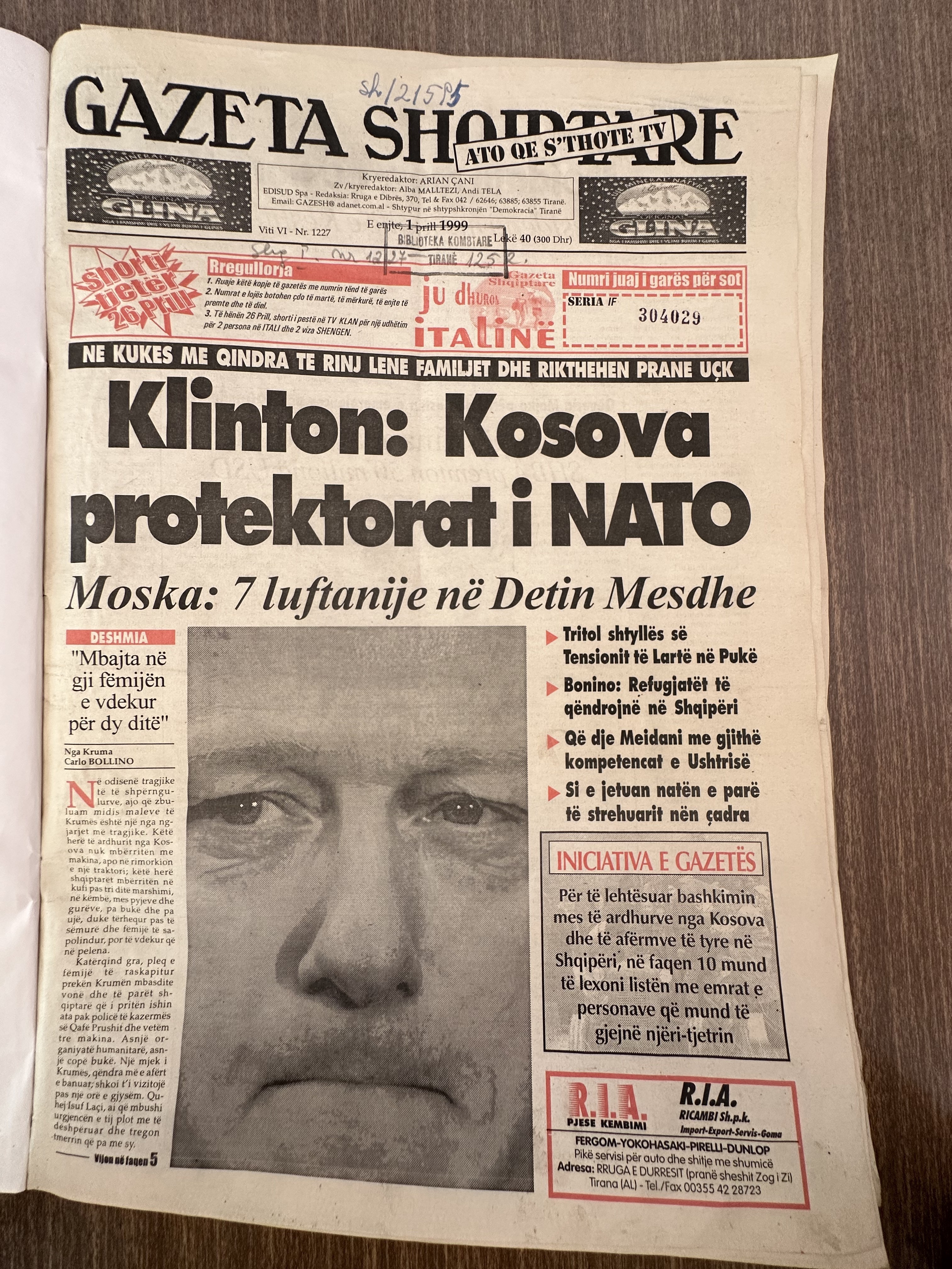 Gazeta Shqiptare 1999-04-07
